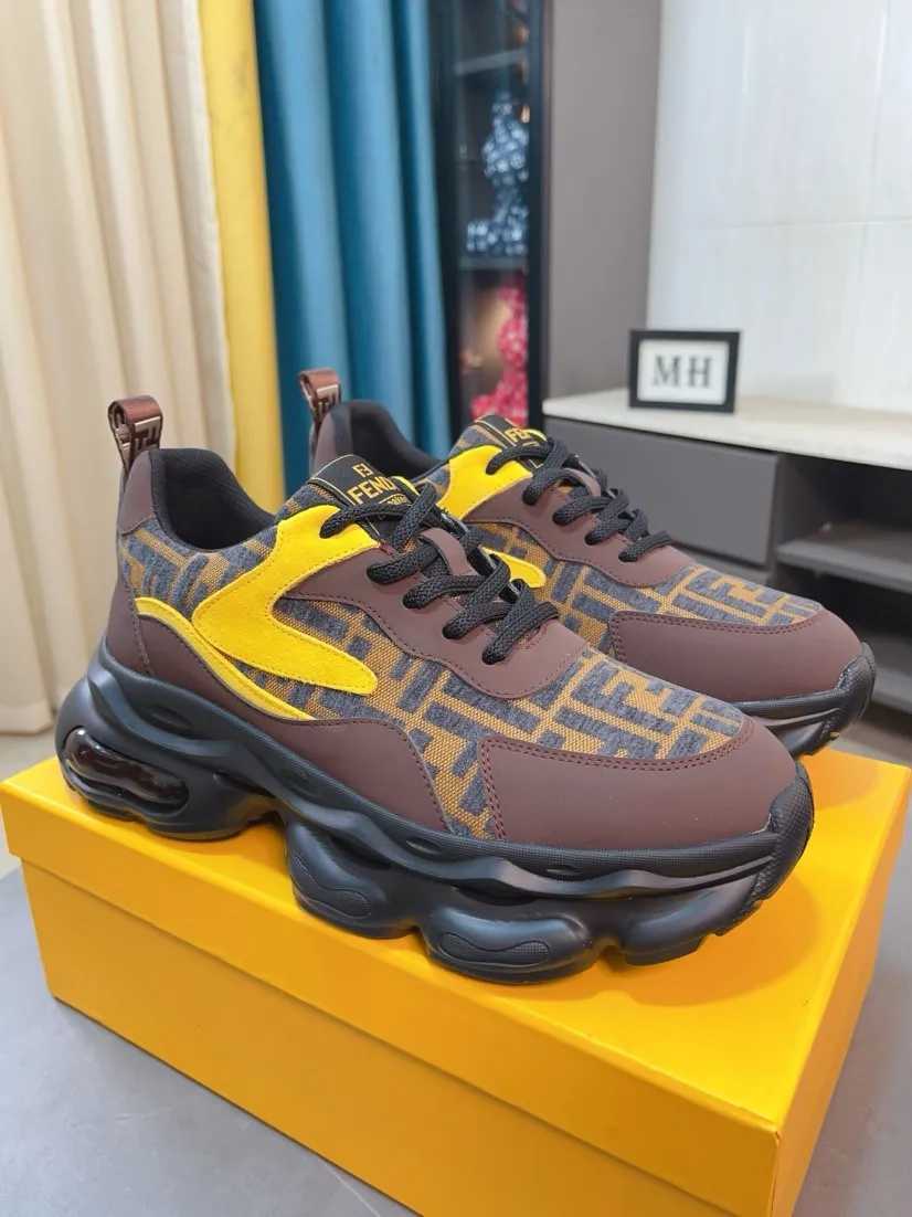 Men's shoes 💰438🌹🌹【fendi Fendi】: 🔝High-end brand of men's shoes: high-top series: official website 1:1 latest masterpiece: the upper is made of brand fabric with imported cowhide technology, ➕🐑made in sheepskin👍, making walking more convenient and comfortable, a stunning work, compared with the official quality, the beautiful 1:1 replica [color]! Create a fashionable personality to set off your uniqueness! A must-have for trendy men! 🔥Size: 38-44.